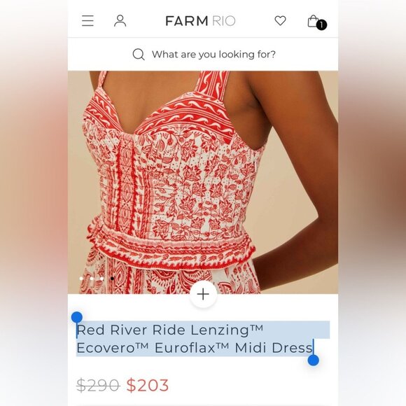 Farm Rio: Red River Ride Midi Dress - Picture 10 of 10